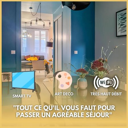 Art Deco Apartment Autun Bagian luar foto
